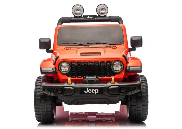 Lean Cars, Jeep Rubicon, pojazd na akumulator 4-4, DK-JWR556 4-200W 24V, pomarańczowy
