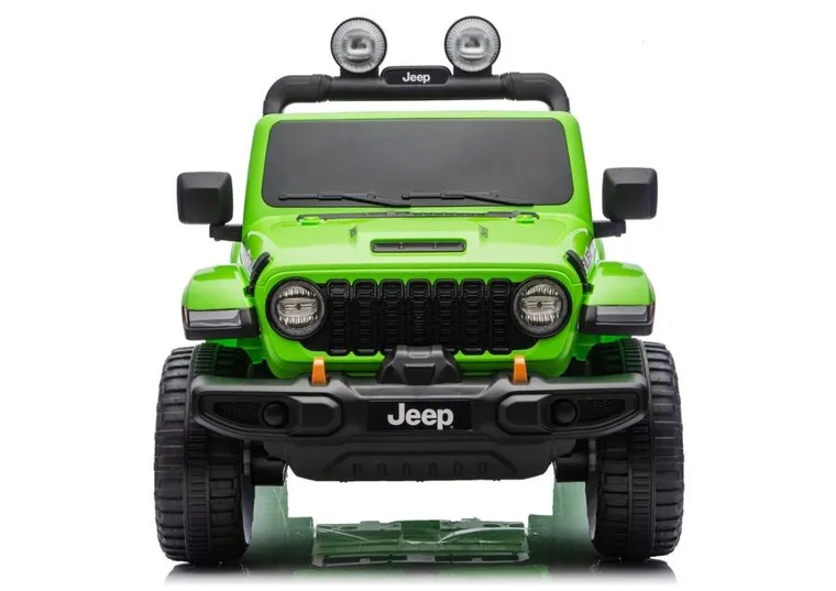 Lean Cars, Jeep Rubicon, pojazd na akumulator 4-4, DK-JWR556 4-200W 24V, zielony
