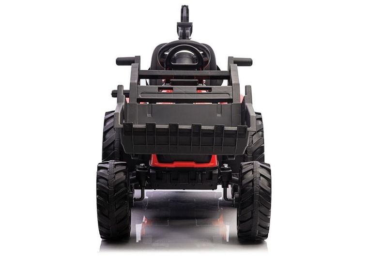 Lean Cars, koparka z naczepą, pojazd na akumulator, SX2068, czerwony