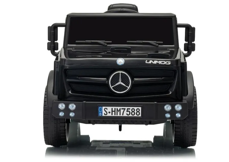 Lean Cars, Mercedes Unimog, pojazd na akumulator, HM7588 6V4Ah, czarny