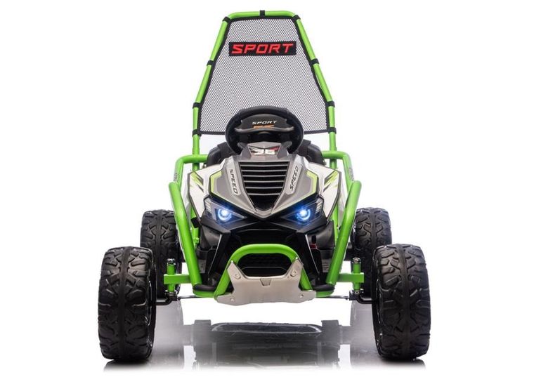 Lean Cars, pojazd na akumulator, DM-107 24V7, cichy silnik, zielony