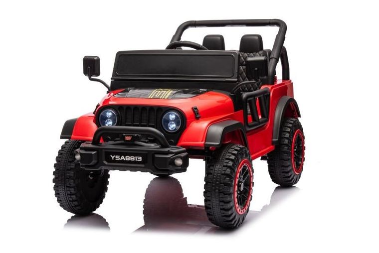 Lean Cars, pojazd na akumulator, YSA8813, czerwony