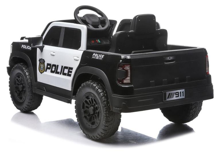 Lean Cars, policja, pojazd na akumulator 4-4, P5, 12V7Ah, czarny