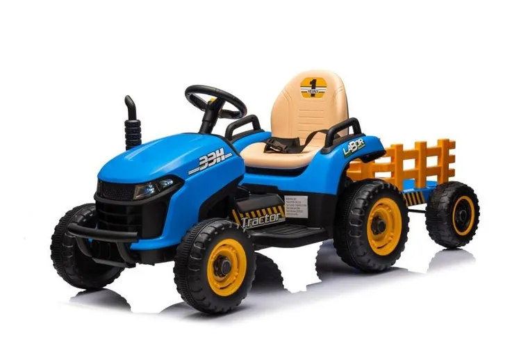 Lean Cars, traktor, pojazd na akumulator, BBH-030, niebieski