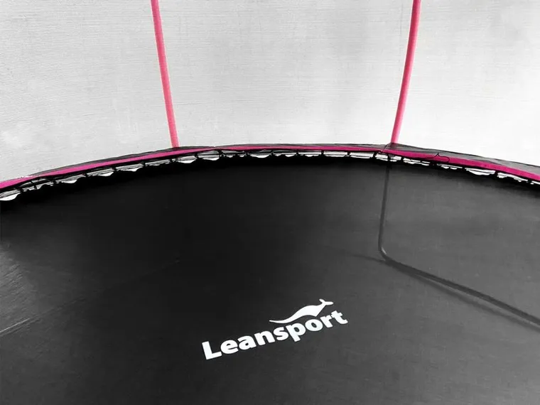 Lean Sport, Max, trampolina, 14ft, czarno-różowa