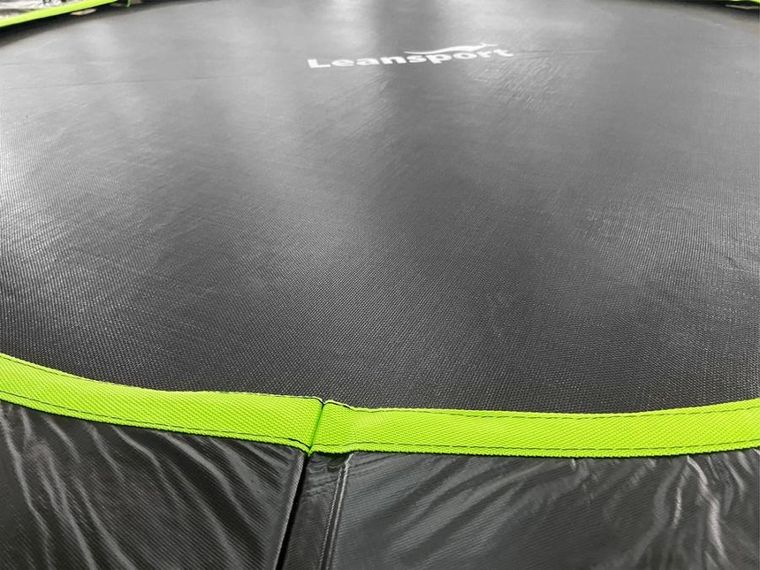 Lean Sport, Max, trampolina, 14ft, czarno-zielona