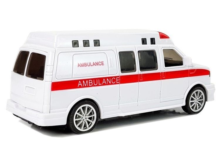 Lean Toys, ambulans z napędem i dźwiękiem