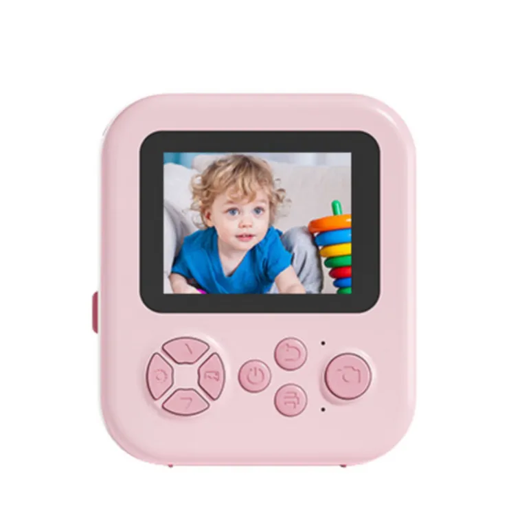 Lean Toys, aparat natychmiastowy z drukarką termiczną, jednorożec, różowy