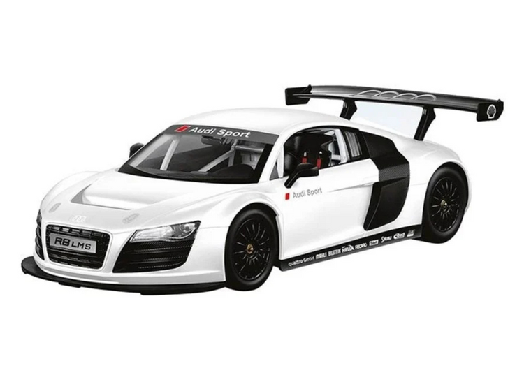 Lean Toys, Audi R8, pojazd zdalnie sterowany, 1:18 biały