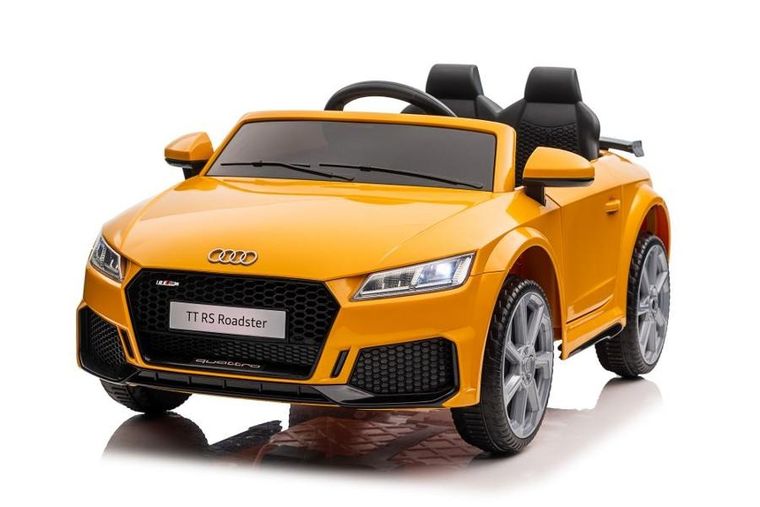 Lean Toys, Audi TT RS, pojazd na akumulator, żółty