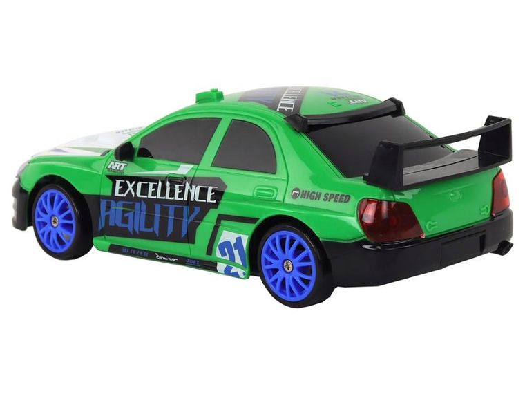 Lean Toys, autko sportowe, zdalnie sterowane, wymienne koła, zielone, 1:24