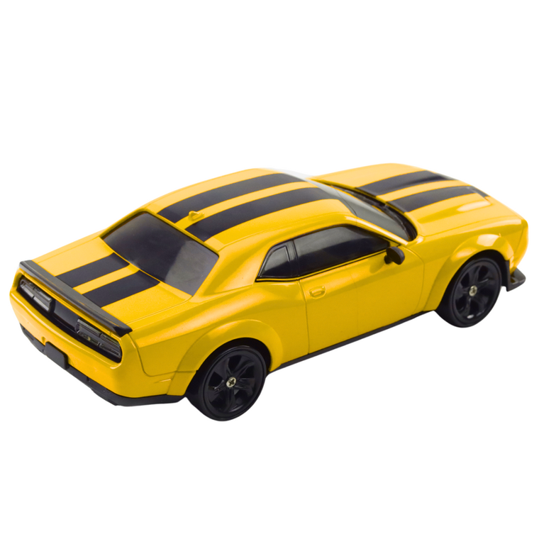 Lean Toys, auto sportowe, pojazd zdalnie sterowany z wymiennymi kołami, żółte