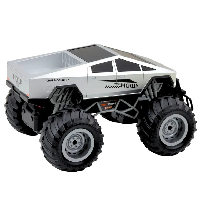 Lean Toys, auto terenowe off-road rc zdalnie sterowane srebrne, 1:16