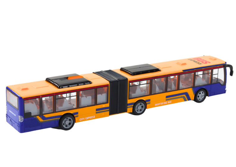 Lean Toys, autobus zdalnie sterowany, pomarańczowy, 44 cm