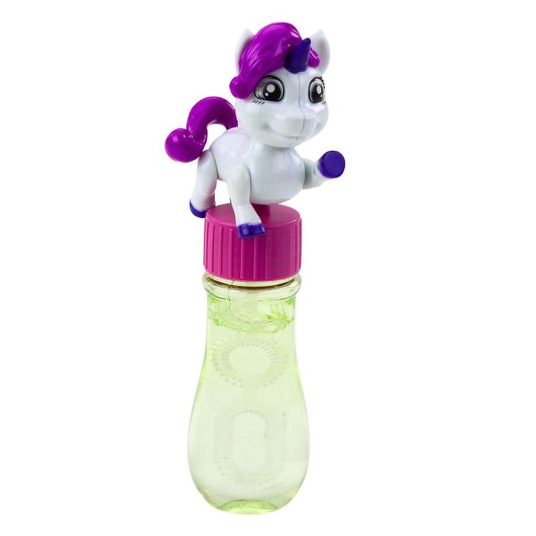 Lean Toys, bańki mydlane, ruchomy jednorożec, 14 cm, 1 szt.