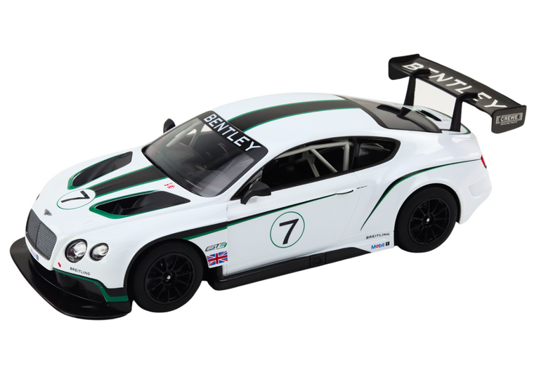 Lean Toys, Bentley Continental GT3, pojazd zdalnie sterowany, 1:14, biały