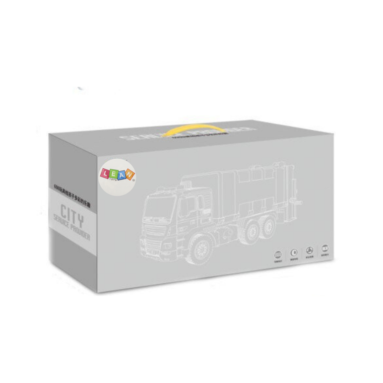 Lean Toys, betoniarka, niebieska obrotowa gruszka dźwięk światła, 1:16