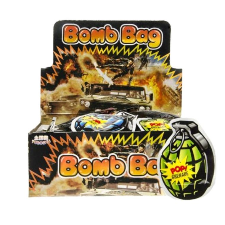 Lean Toys, bezpieczny granat hukowy, balon samopompujący, zgnieć i rzuć, 1 szt.