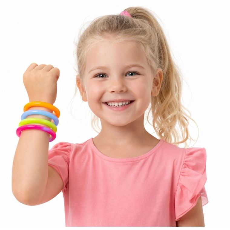 Lean Toys, bransoletki fluorescencyjne, świecące w ciemności, 5 szt.