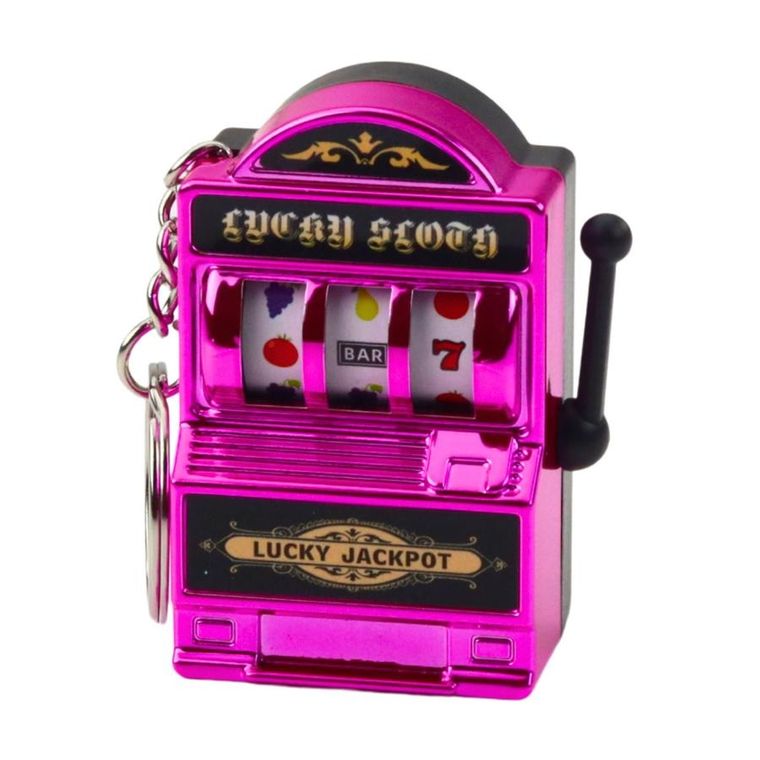 Lean Toys, brelok mini maszyna kasynowa slot automat ruchomy drążek, 1 szt.