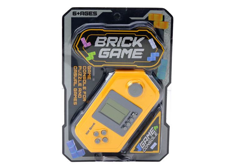 Lean Toys, brick game, gra elektroniczna, szaro-żółta