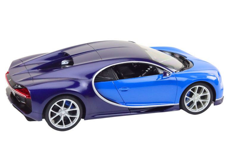 Lean Toys, Bugatti Veyron Chiron, pojazd zdalnie sterowany, niebieski, 1:14