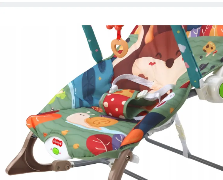 Lean Toys, bujaczek 2w1, wibracja i dźwięk, lisek