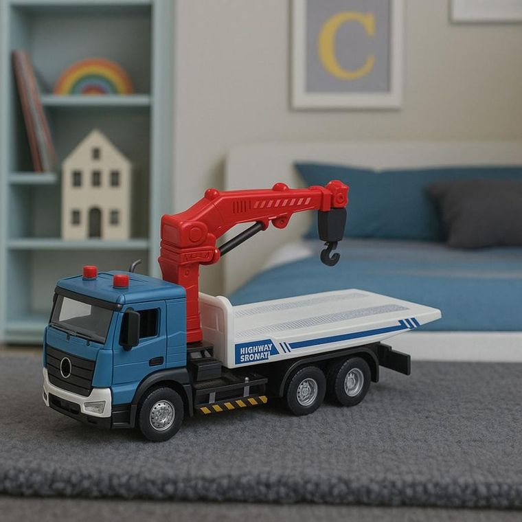 Lean Toys, ciężarówka laweta, pojazd z holownikiem