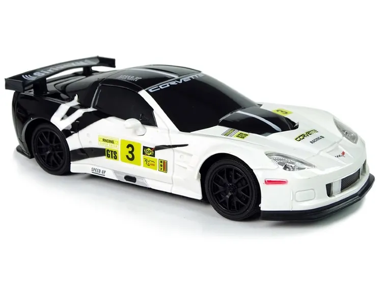 Lean Toys, Corvette C6.R, pojazd zdalnie sterowany, biały, 1:24