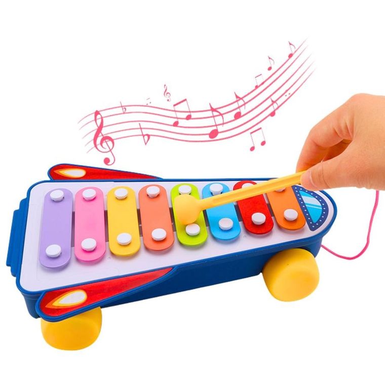Lean Toys, cymbałki na kółkach, rakieta