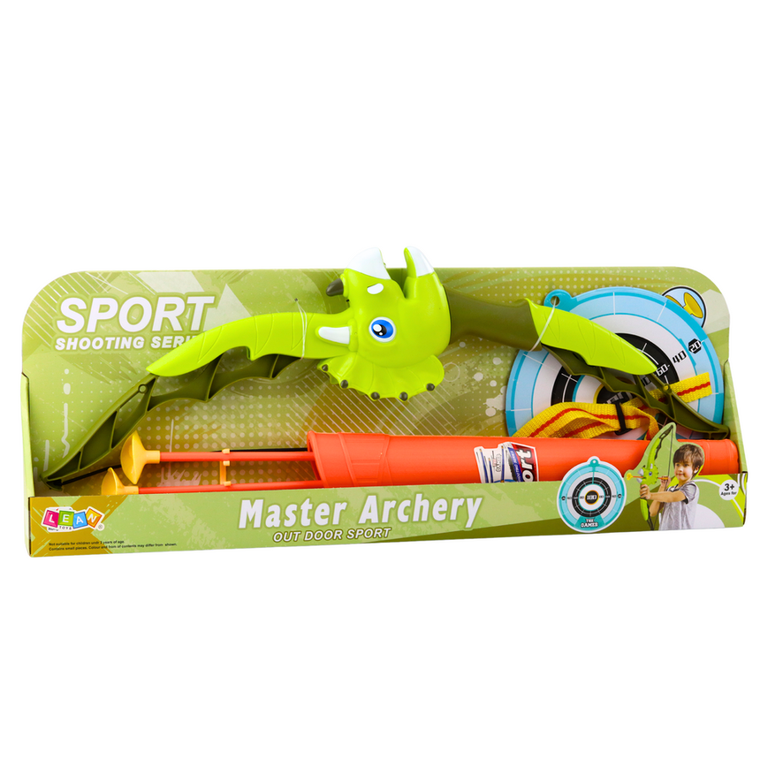 Lean Toys, Dinozaur, łuk strzelecki, zielony