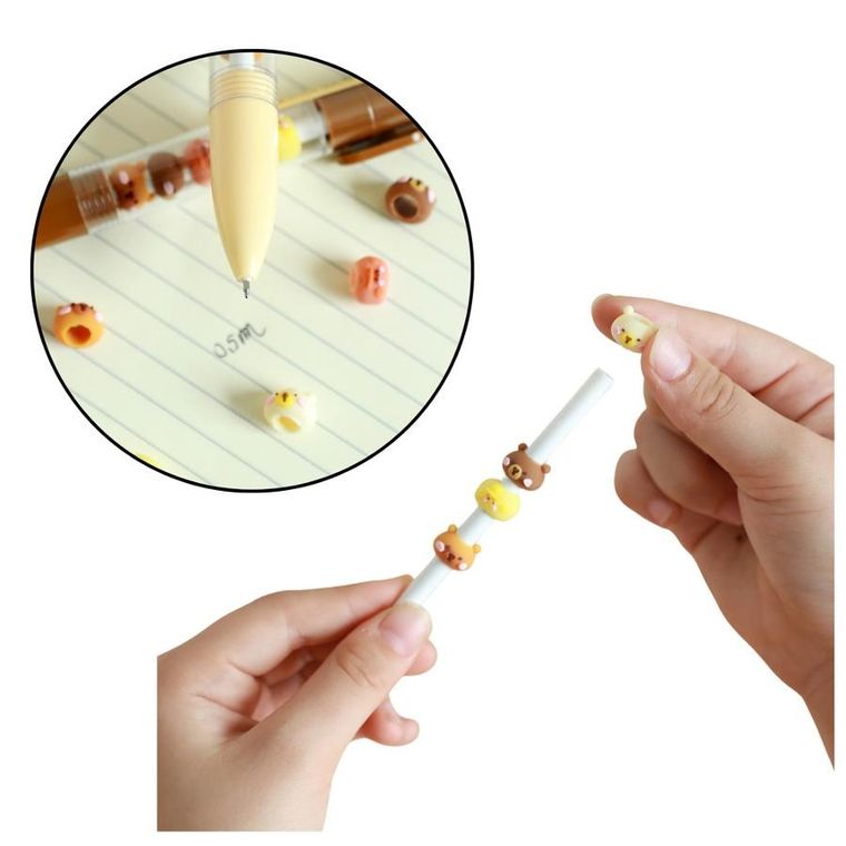 Lean Toys, długopis z figurkami kapibara, czarny