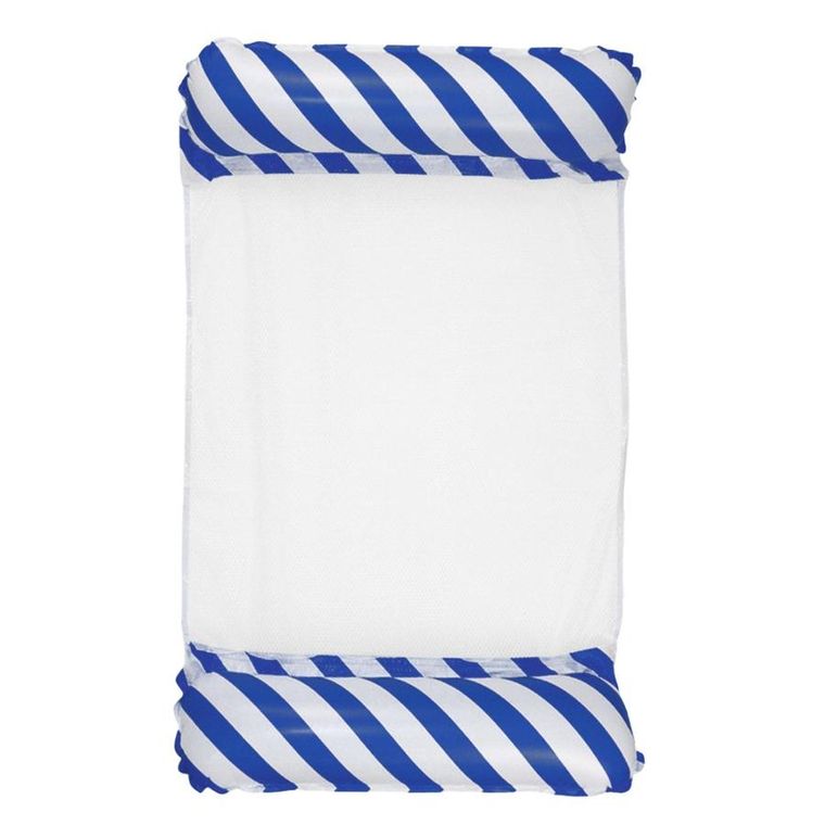 Lean Toys, dmuchany materac do wody, biało-granatowy, 120-70 cm