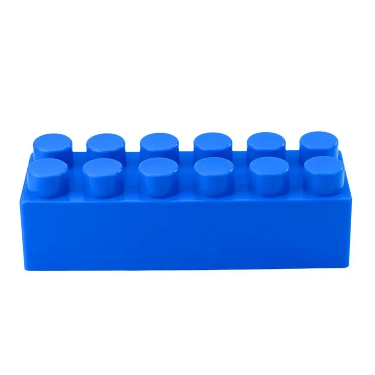 Lean Toys, duże klocki konstrukcyjne kolorowe, 6 elementów