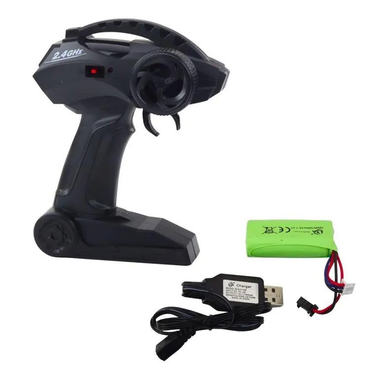 Lean Toys, duży pojazd terenowy, zdalnie sterowany, czarny, 1:8