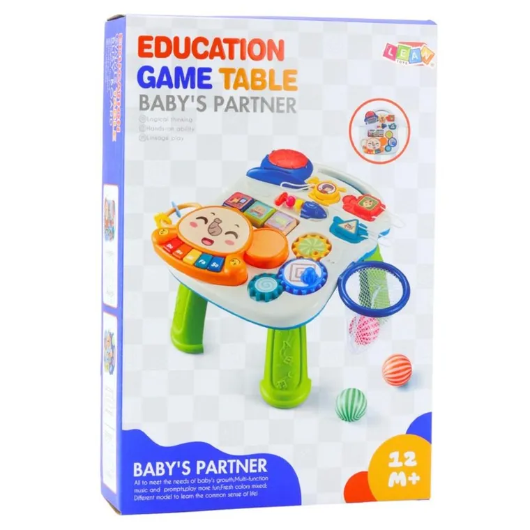 Lean Toys, edukacyjny stolik interaktywny 6w1