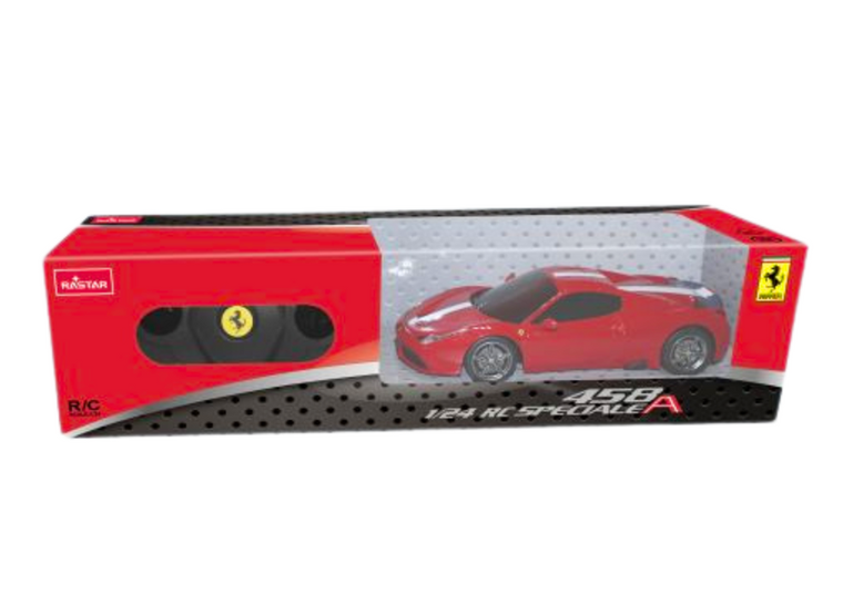 Lean Toys, Ferrari 458, pojazd zdalnie sterowany, czerwony, 1:24