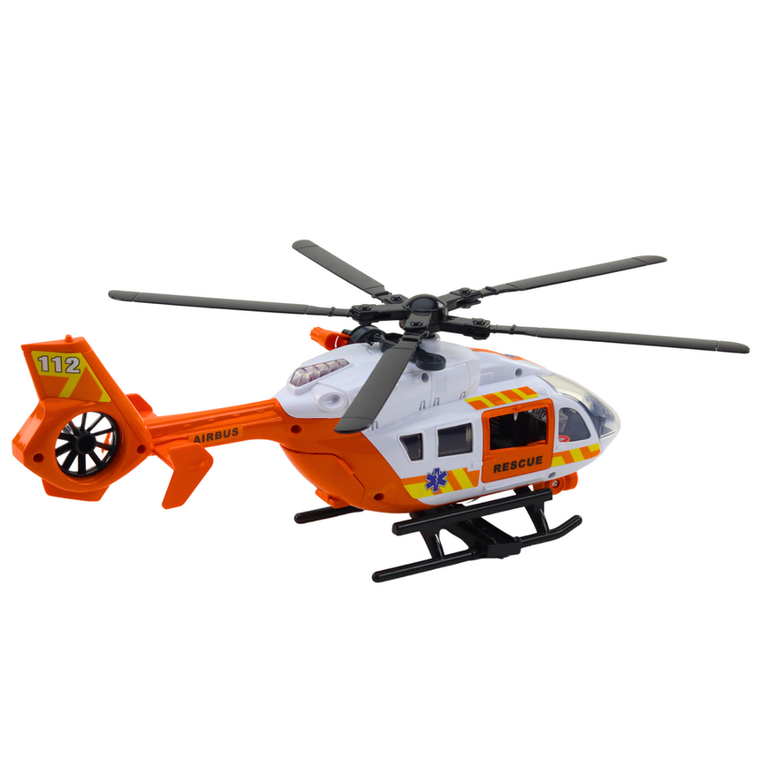Lean Toys, helikopter, pojazd ratunkowy z hakiem i noszami, 1:14