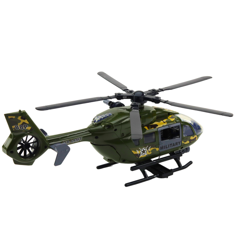 Lean Toys, helikopter wojskowy, pojazd interaktywny z hakiem i noszami, 1:12