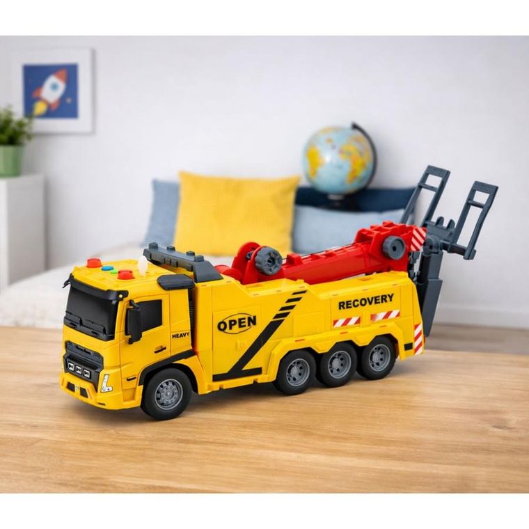 Lean Toys, holownik, pomoc drogowa, pojazd interaktywny, 1:16