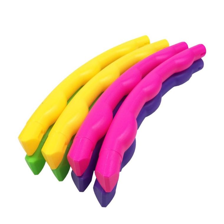 Lean Toys, hula hop z wypustkami, składany, 50 cm, 7 elementów