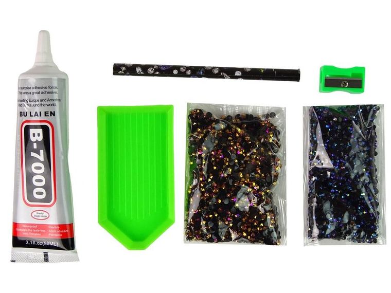 Lean Toys, Jednorożec, wyklejanie diamencikami, DIY, zestaw kreatywny