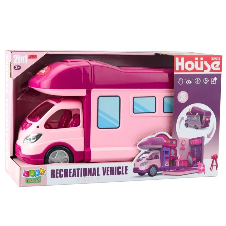 Lean Toys, kamper rozkładany dla lalek, 42 elementy