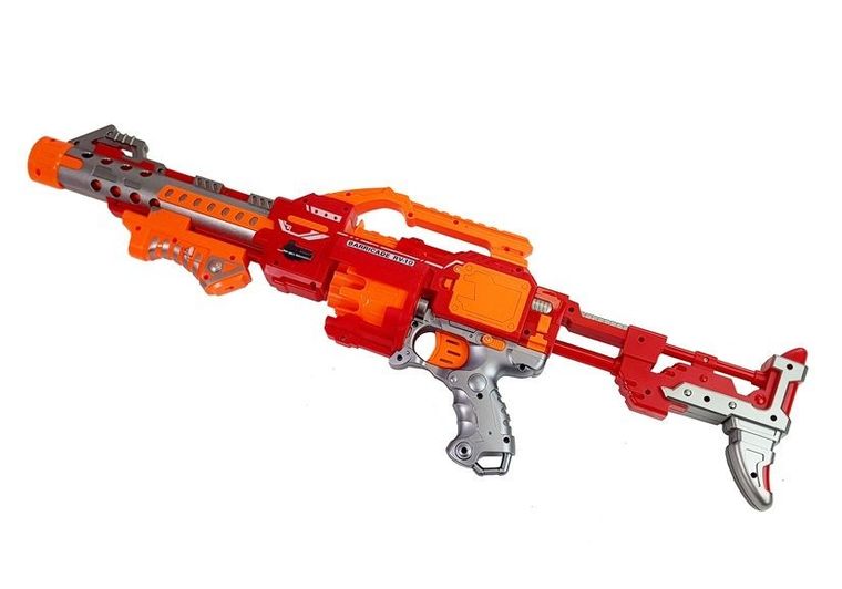 Lean Toys, karabin na strzałki z tarczą i obrotowym celem, 66 cm