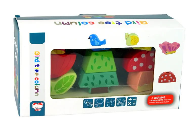 Lean Toys, klocki drewniane, układanka