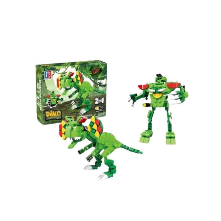 Lean Toys, klocki konstrukcyjne, Dinozaur robot, 2w1, 1 szt.