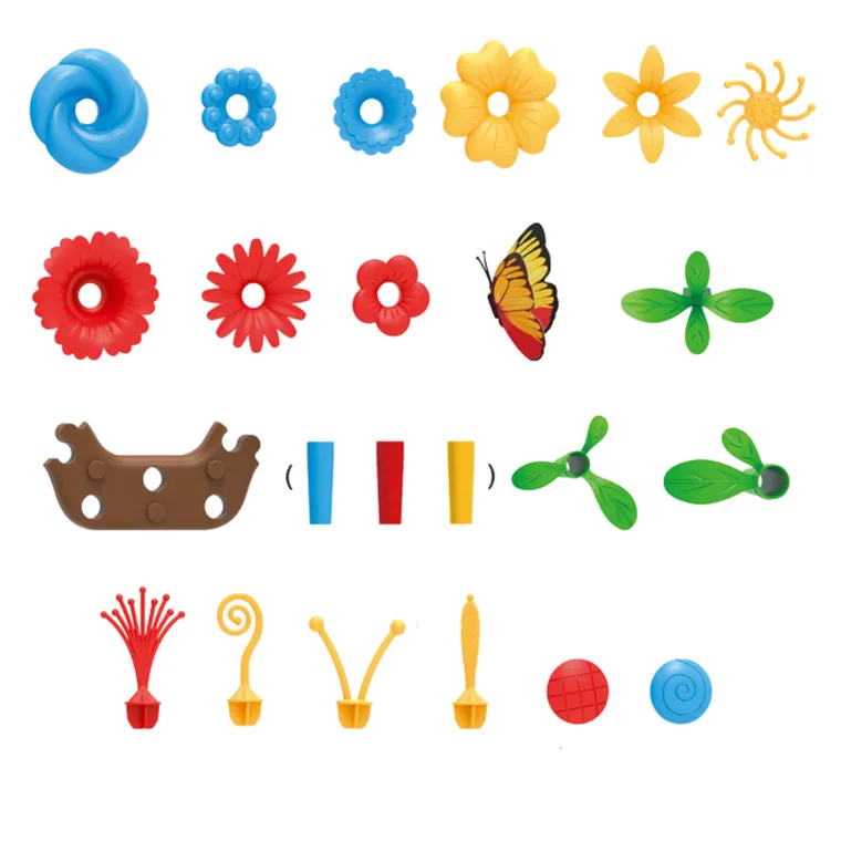 Lean Toys, klocki konstrukcyjne, Ogród Kwiatowy DIY, 148 elementów