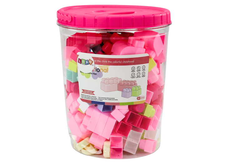 Lean Toys, klocki konstrukcyjne, wiaderko, 160 elementów