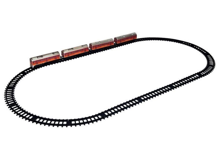 Lean Toys, kolejka interaktywna, 33 elementów