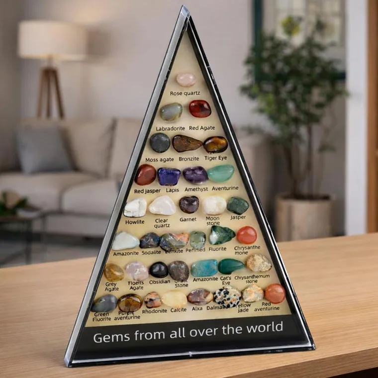 Lean Toys, kolekcja kamieni naturalnych, zestaw naukowy, 36 szt.